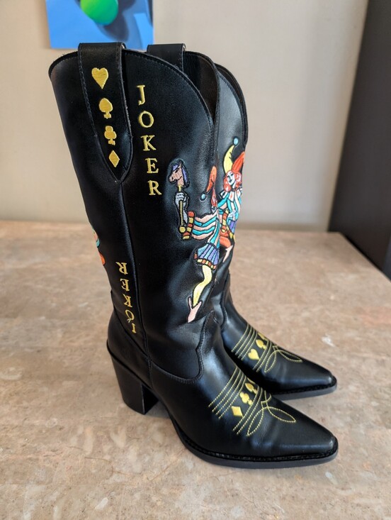 dingo Shoes - Dingo Joker Embroidered Western Leather Boots Women's Size 8.5 No Box